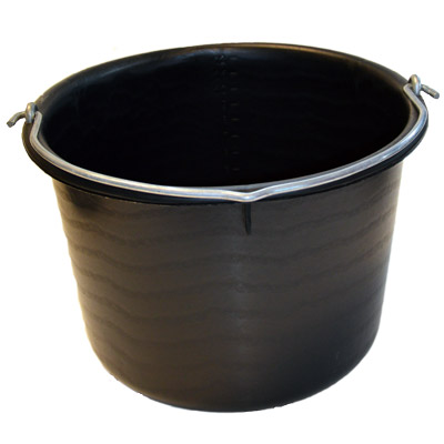 Baueimer 12 L - Schwarz